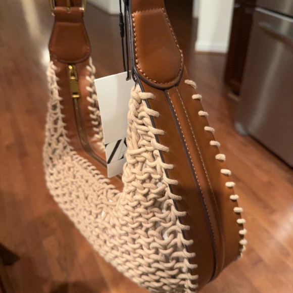NWT Zara braided robe shoulder bag - Picture 4 of 4